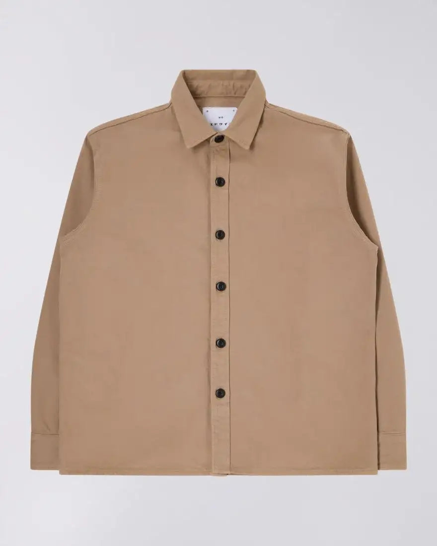 Edwin || Sebastian Shirt LS - Dark Brown Washed Edwin