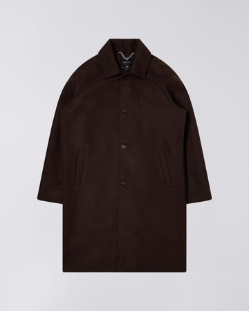 Edwin || Mac Wool Coat - Dark Brown Edwin