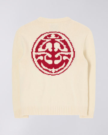 Edwin || Ellis Sweater Knit - Off White Garment Washed Edwin