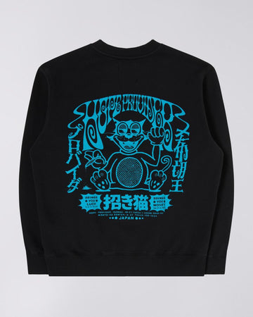 Edwin || Hope Provider Sweat - Heavy Brushed Black Edwin