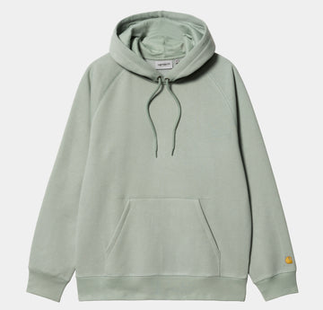CARHARTT || HOODED CHASE SWEAT GLASSY TEAL / GOLD