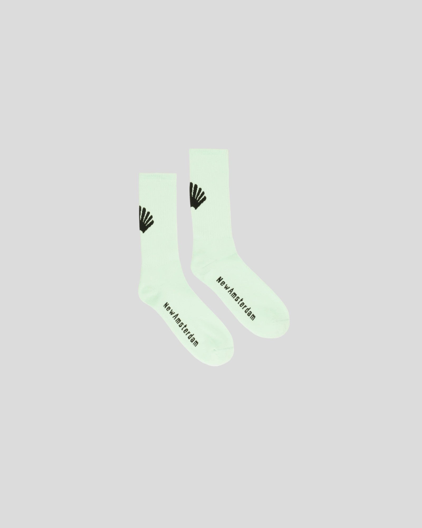 New Amsterdam || Logo Socks - Bleached Aqua New Amsterdam