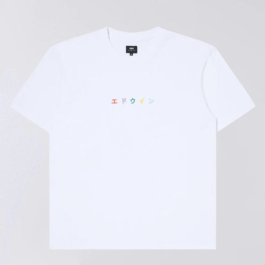 EDWIN || KATAKANA T SHIRT ~ WHITE Edwin