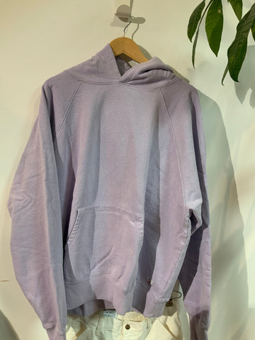 EDWIN || RAGLAN -SLEEVE HOOD SWEAT - PURPLE OZONE