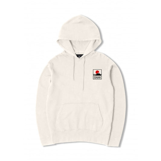 EDWIN || SUNSET ON MT FUJI HOODIE ~ WHISPER WHITE Edwin