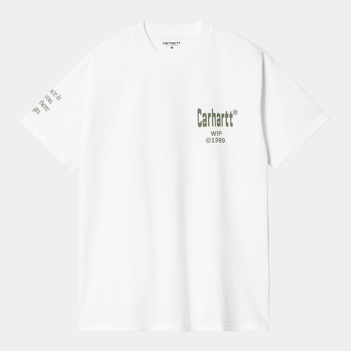 CARHARTT || HOME T SHIRT WHITE / DOLLAR GREEN
