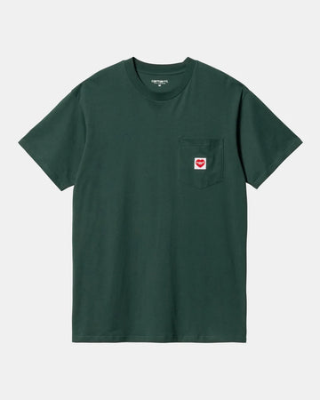 CARHARTT || POCKET HEART T SHIRT GREEN