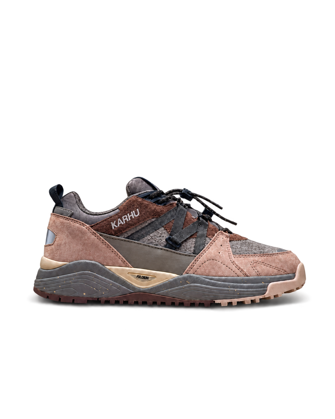 Karhu || Fusion XC WP – Atmosphere / Tarmac, vue de profil avec ombre naturelle