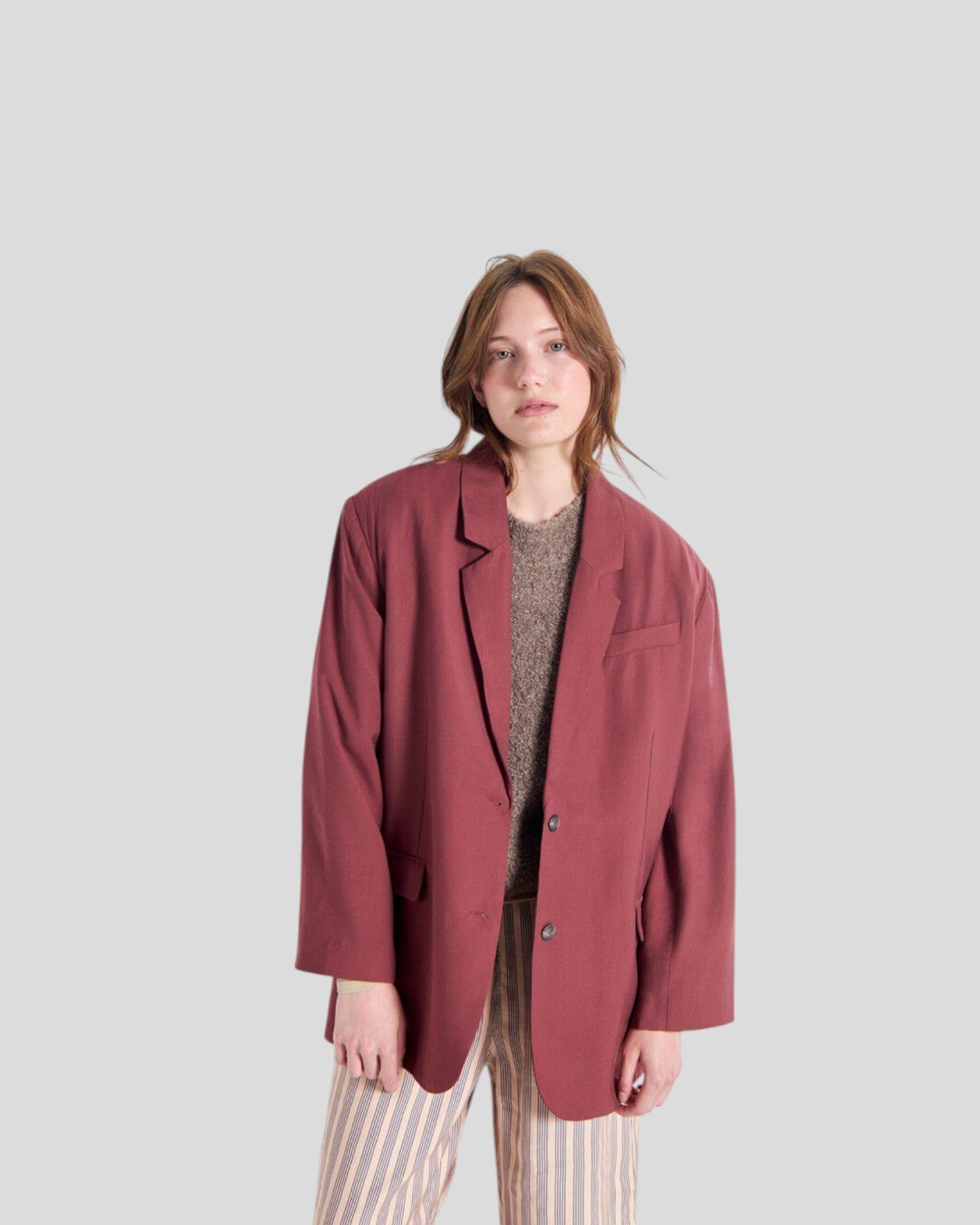 American Vintage || Lanow Blazer - Cerisier American Vintage