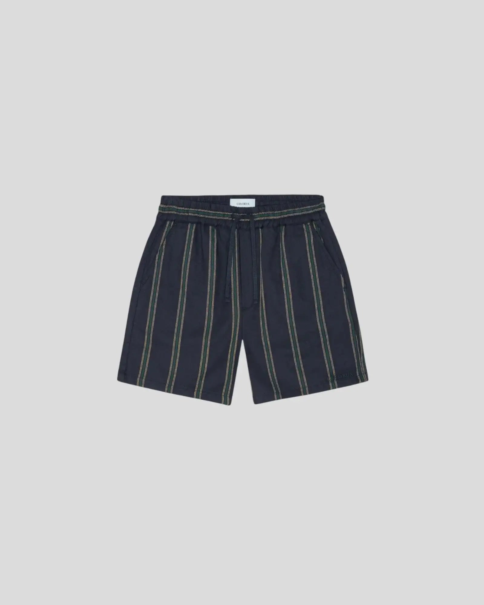 Les Deux || Lawson Stripe Shorts - Dark Navy Les Deux