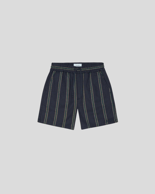 Les Deux || Lawson Stripe Shorts - Dark Navy Les Deux