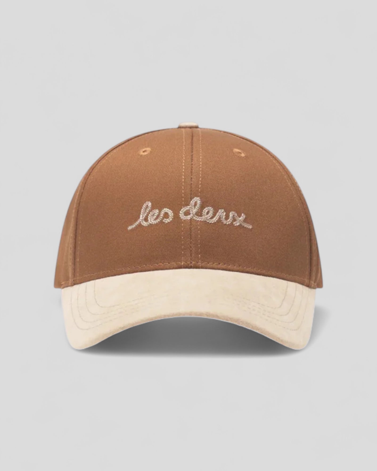 Les Deux || Brad Contrast Suede Baseball Cap - Monk's Robe Les Deux
