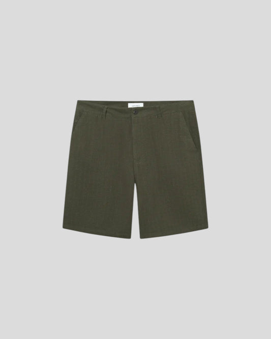 Les Deux || Johnny Casual Shorts - Forest Green Les Deux
