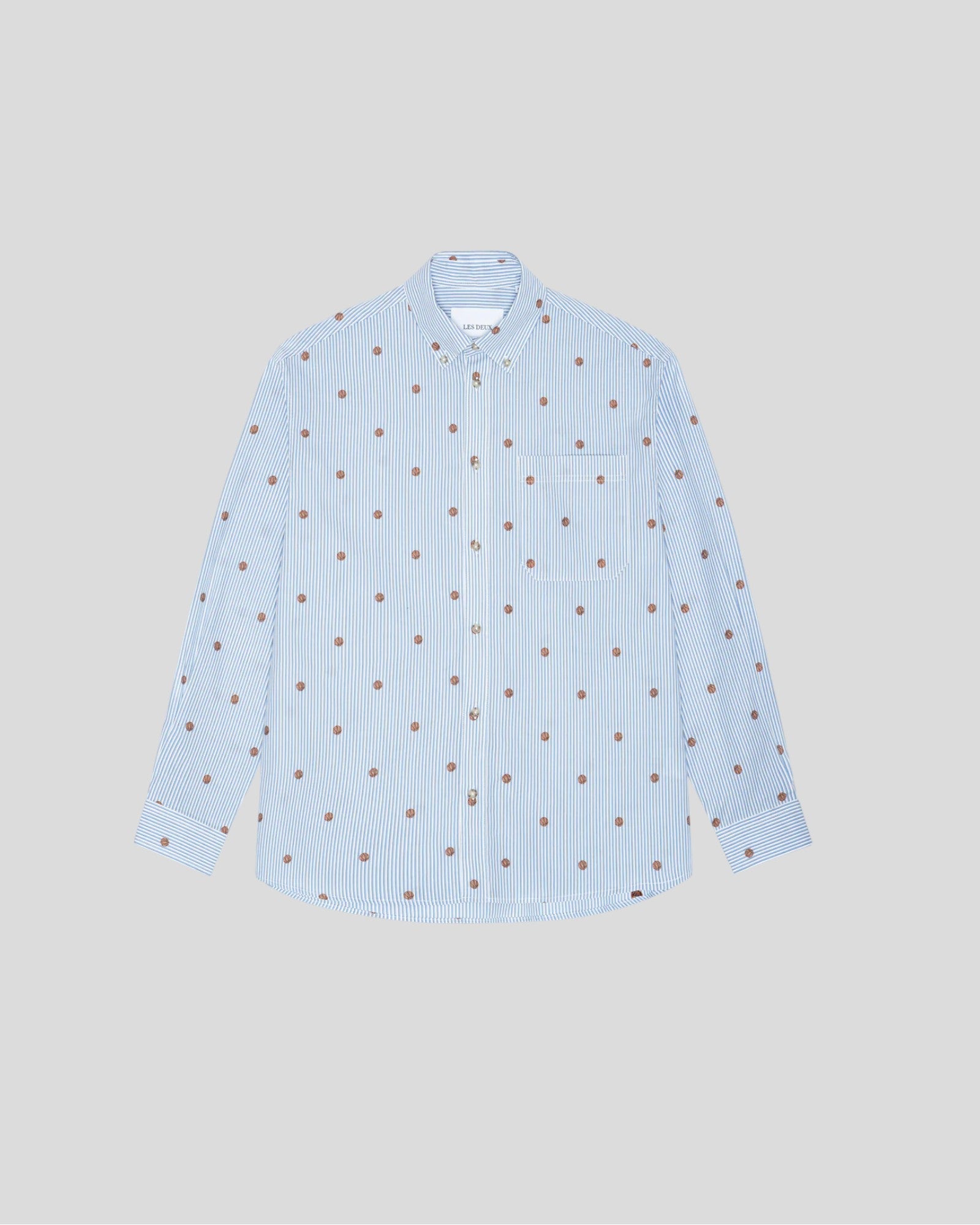 Les Deux || Kolton Stripe Basket AOE Shirt - Allure Les Deux