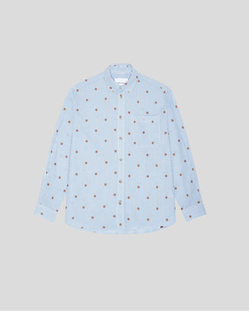 Les Deux || Kolton Stripe Basket AOE Shirt - Allure Les Deux