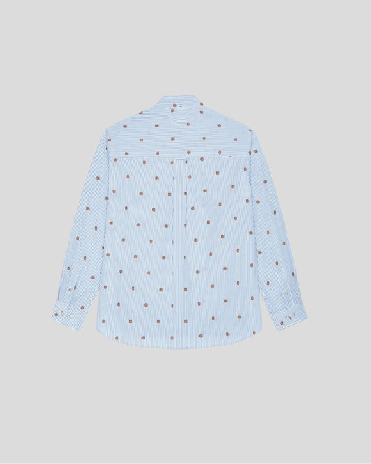 Les Deux || Kolton Stripe Basket AOE Shirt - Allure Les Deux