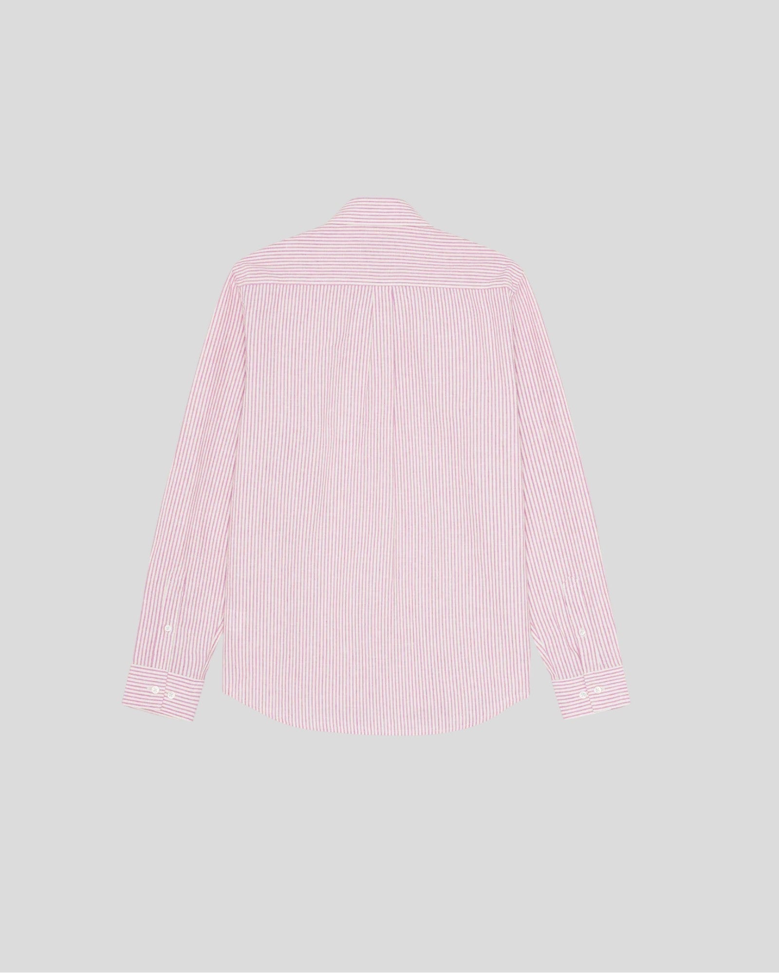 Les Deux || Konrad Stripe Cotton Linen Shirt - Crocus Pink Les Deux