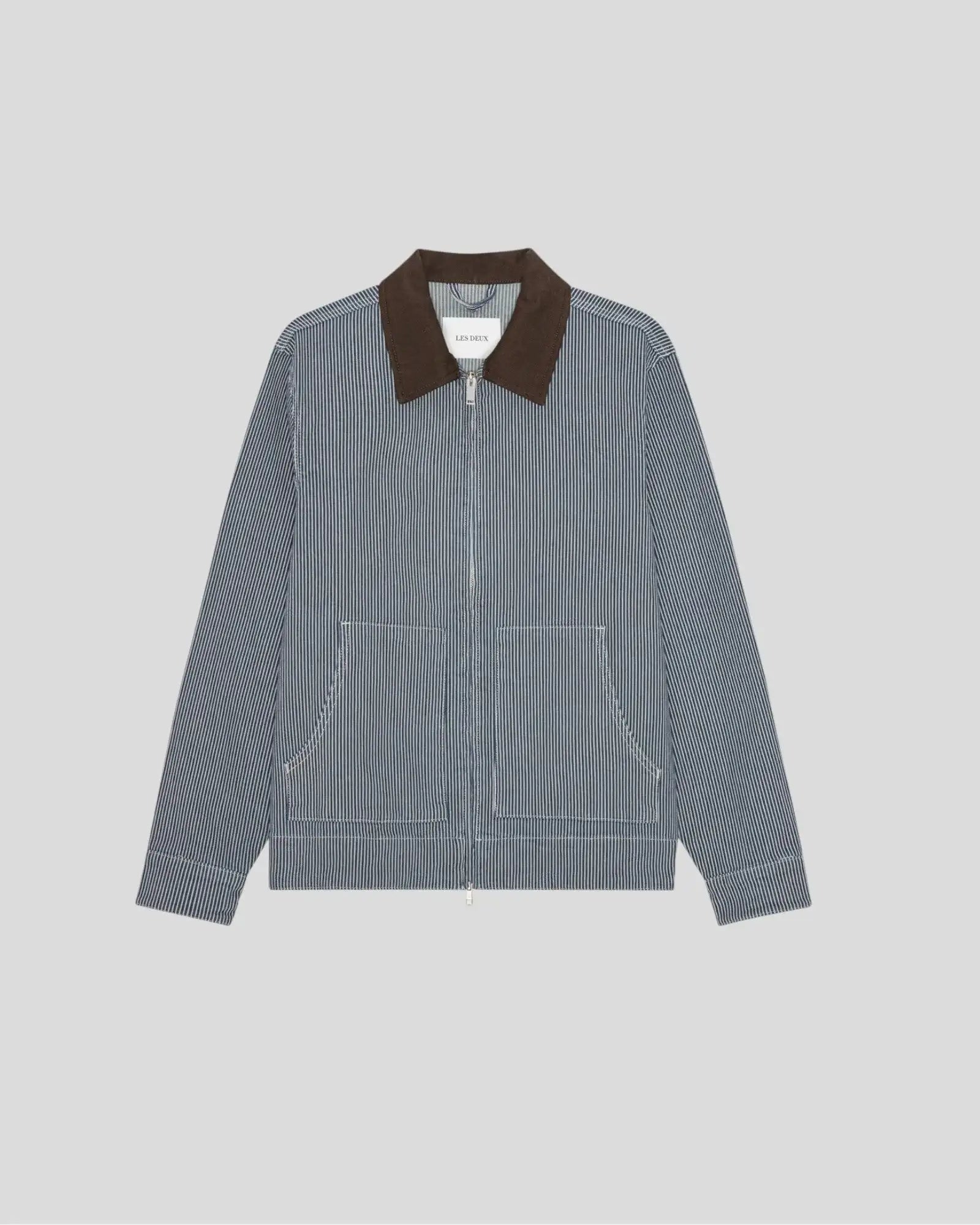 Les Deux || Robert Striped Jacket - Dark Navy Les Deux