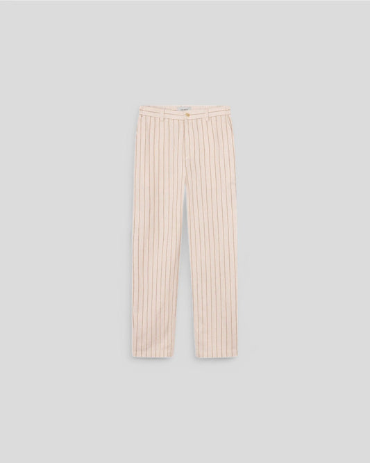 Les Deux || Pino Striped Linen Pants - Ivory Les Deux