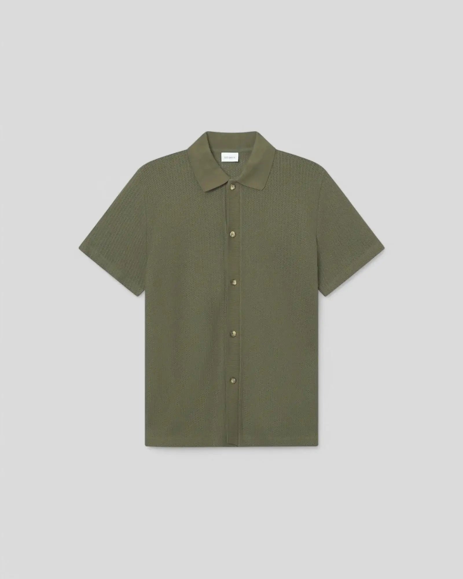 Les Deux || Axel SS Shirt - Olive Night Les Deux