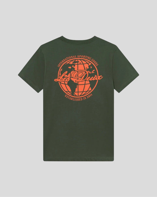 Les Deux || Ben Globe T-Shirt - Duffel Bag Les Deux