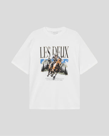 Les Deux || Cole Cowboy T-Shirt - White Les Deux