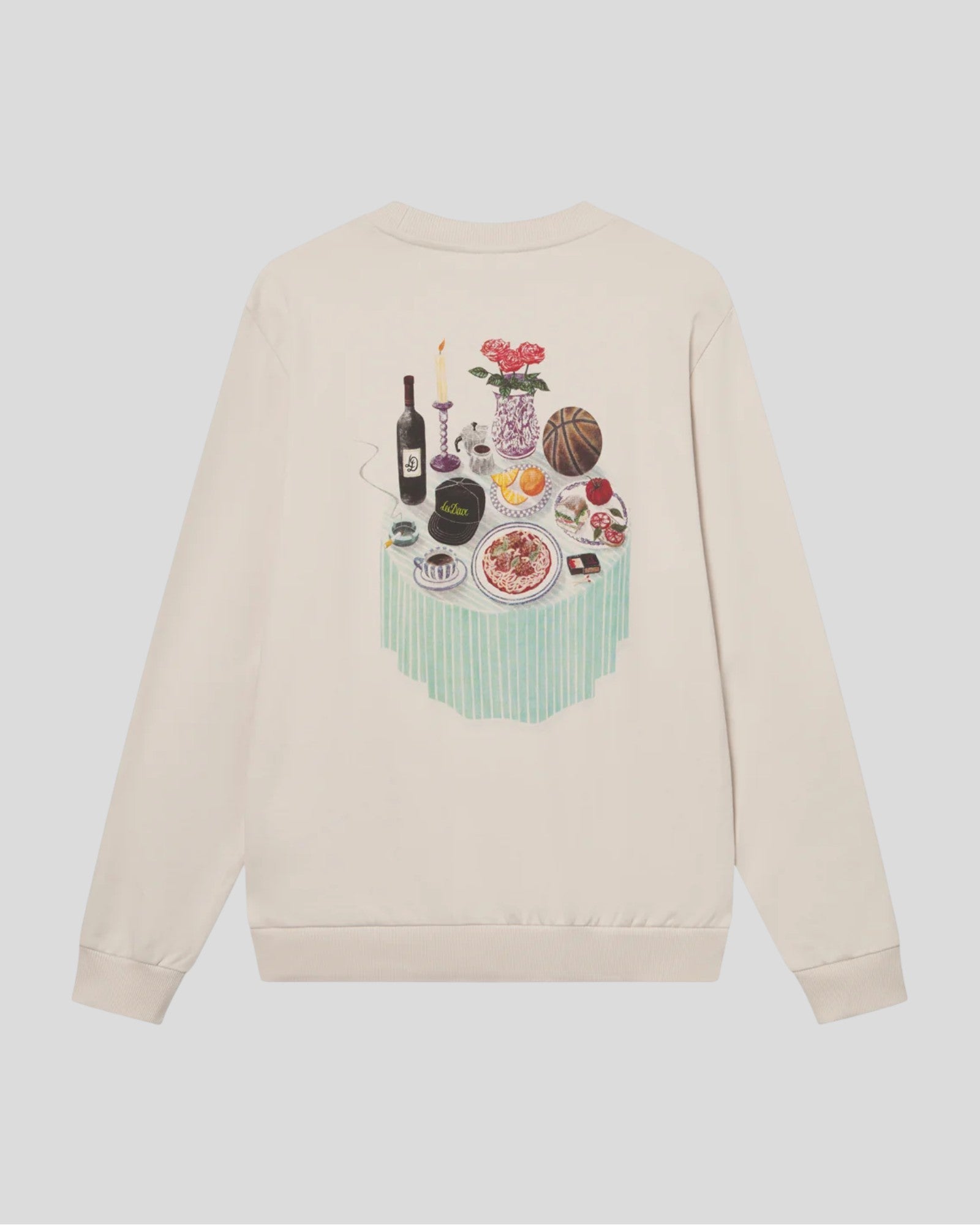 Les Deux || Cole Table Sweatshirt - Ivory Les Deux