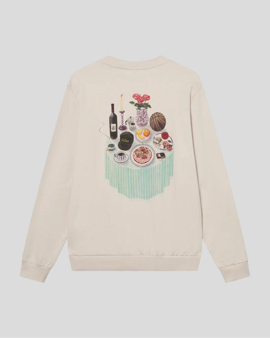 Les Deux || Cole Table Sweatshirt - Ivory Les Deux