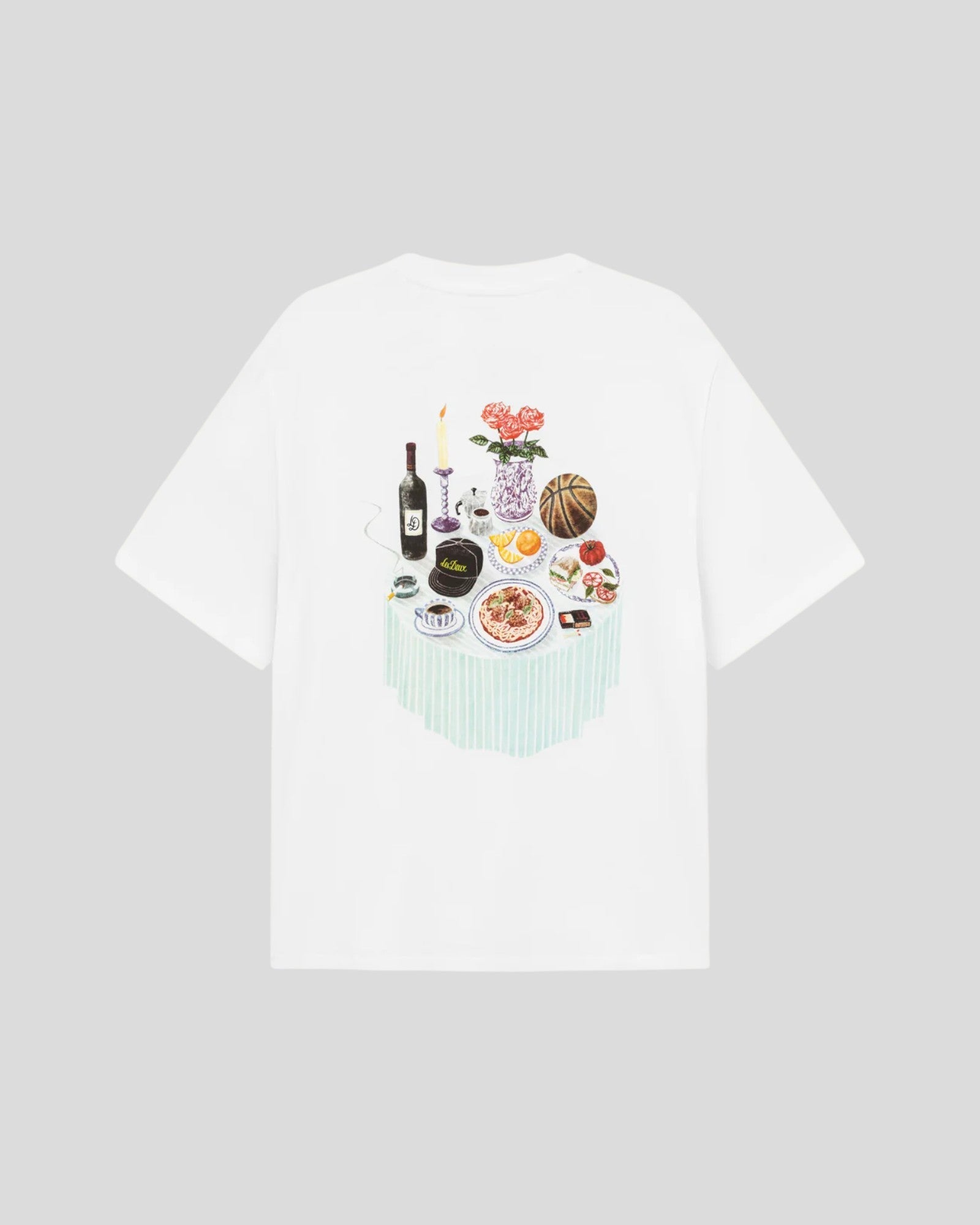 Les Deux || Cole Table T-Shirt - White Les Deux