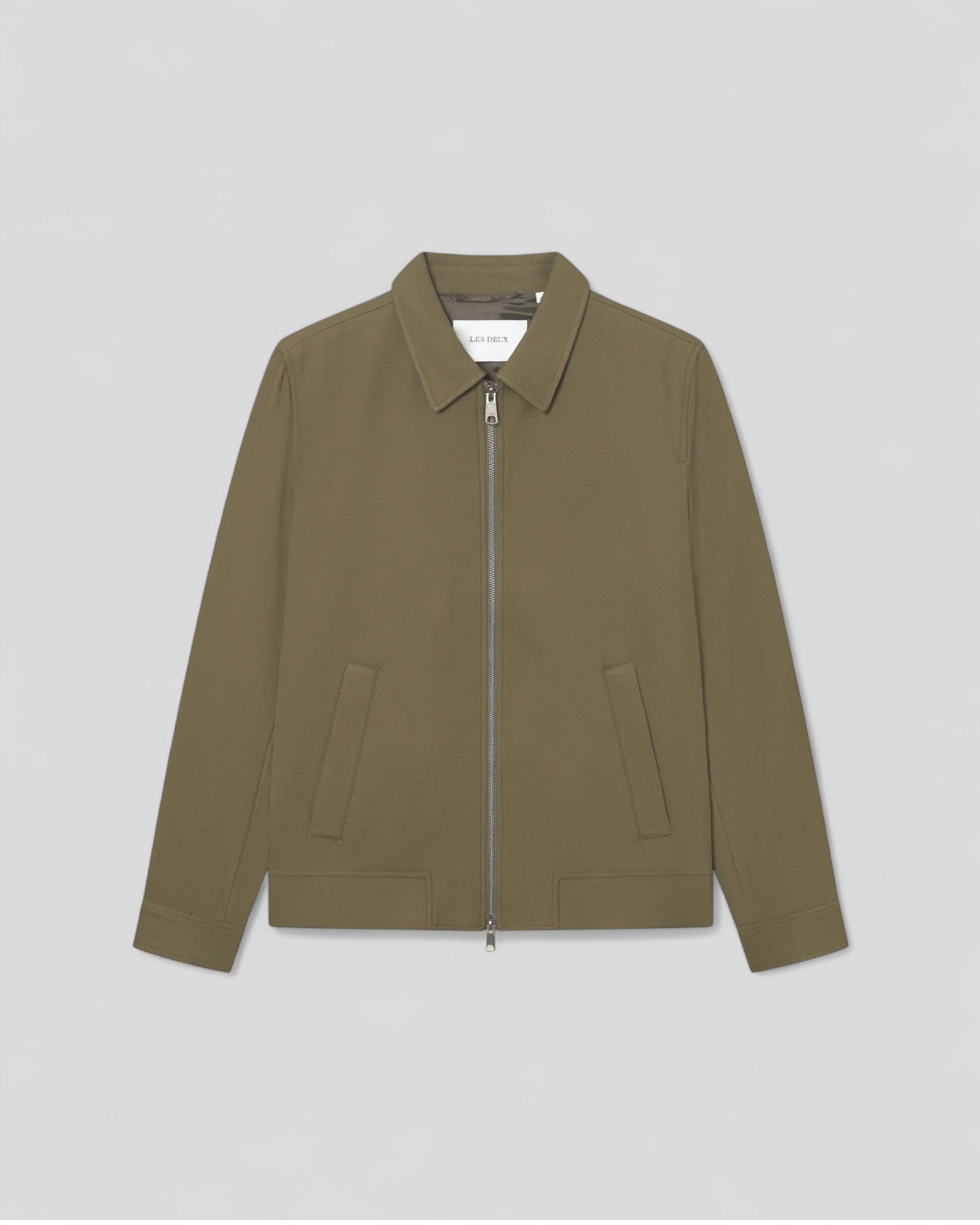 Les Deux || Como Coach Jacket - Military Olive Green Les Deux