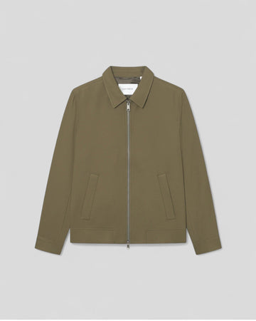 Les Deux || Como Coach Jacket - Military Olive Green Les Deux