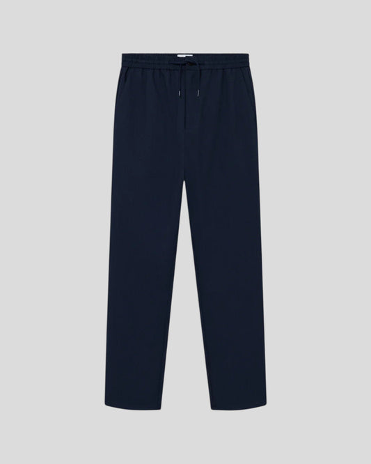 Les Deux || Como Tapered Textured Pants - Dark Navy Les Deux
