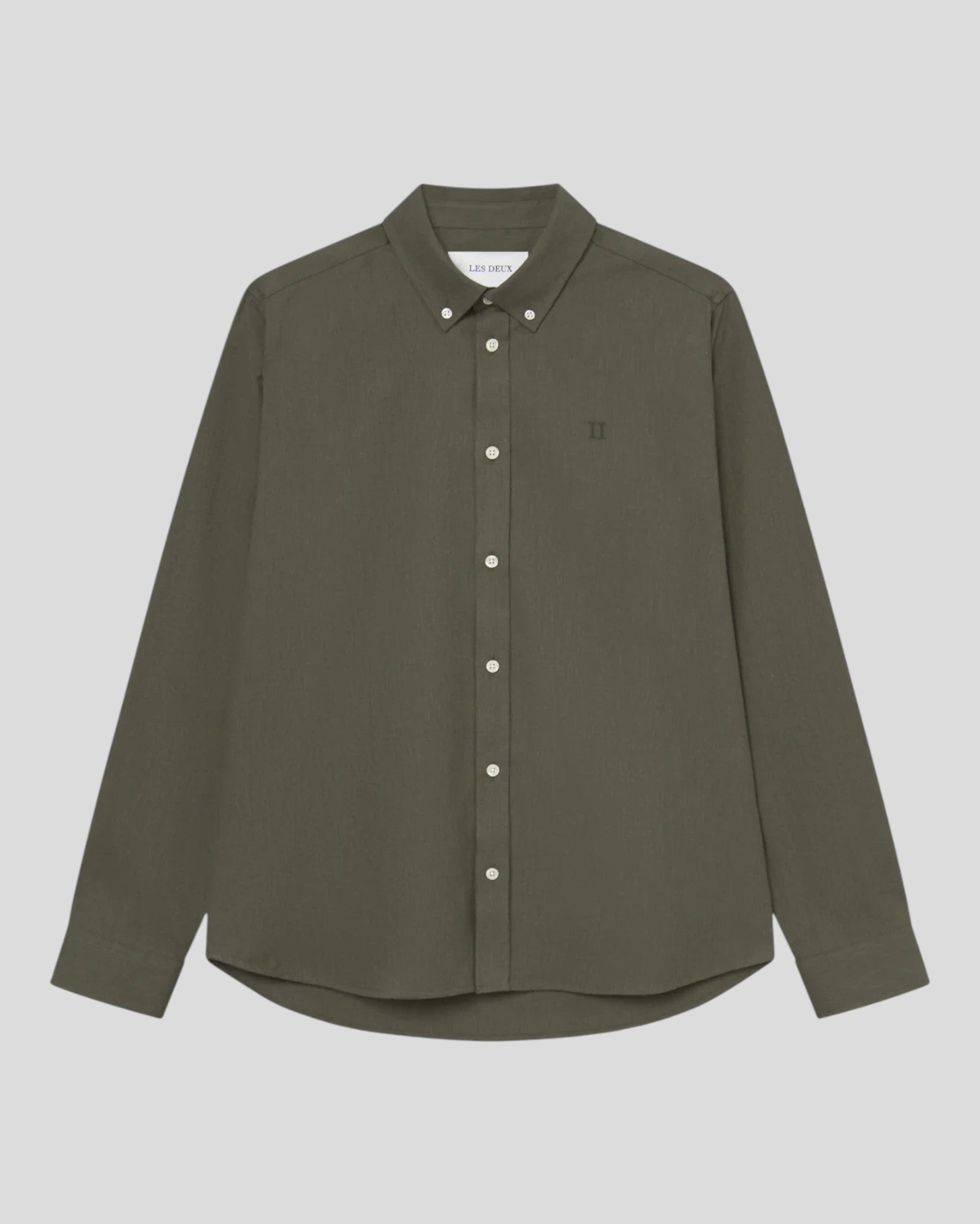 Les Deux || Desert Reg Shirt - Olive Night Les Deux