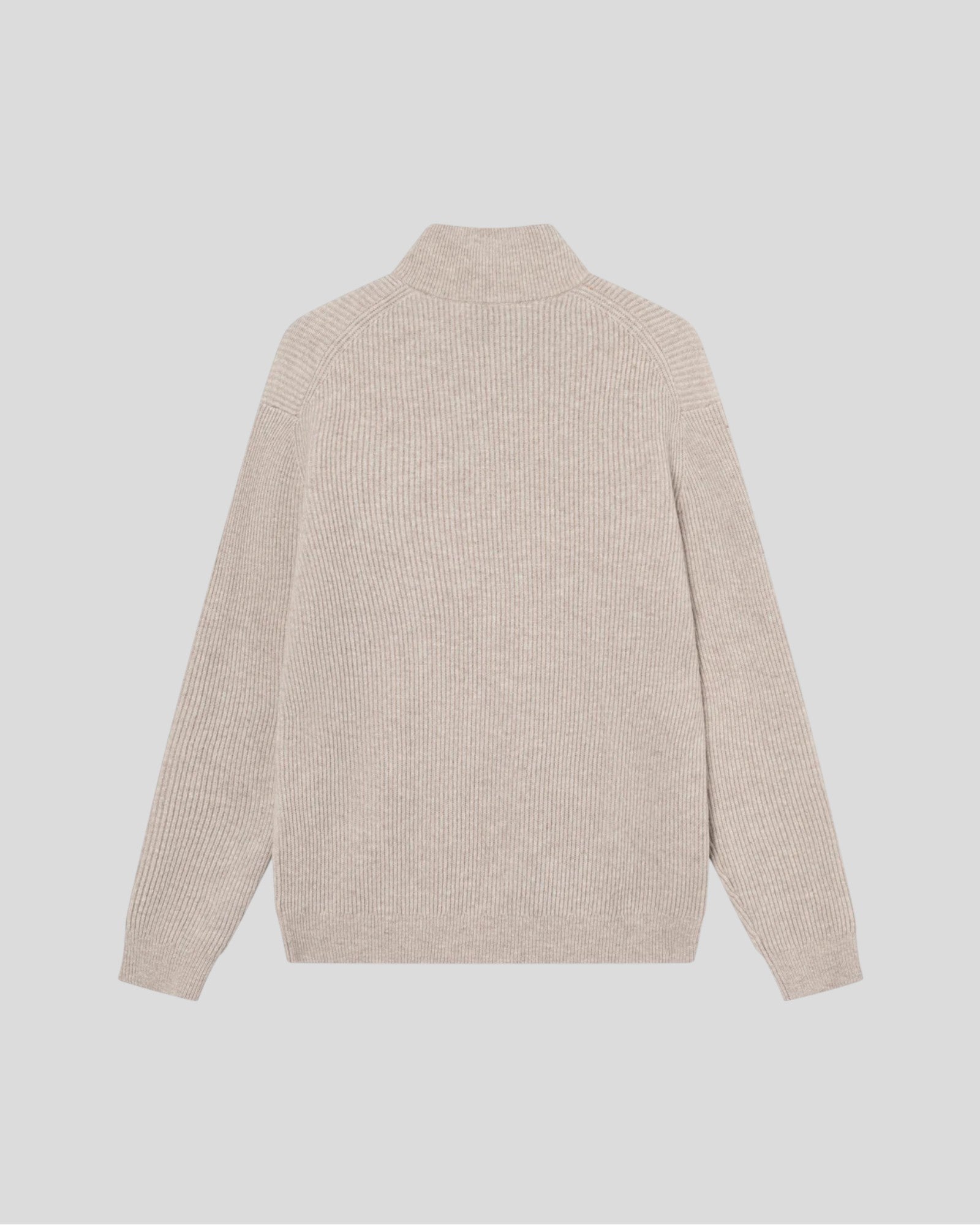Les Deux || Eduard Half Zip Knit Jumper - Light Sand Les Deux