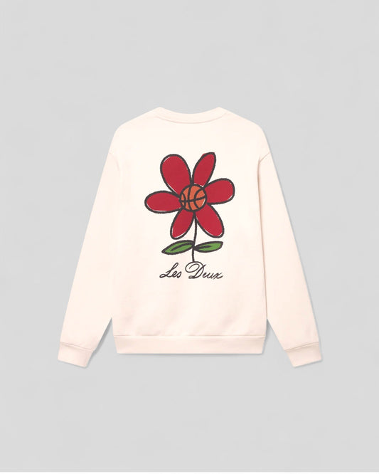 Les Deux || Flower Basket Sweatshirt - Ivory Les Deux