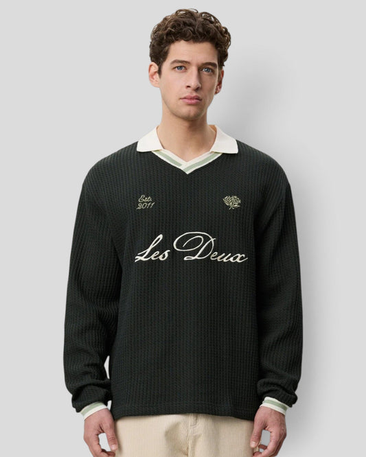 Les  Deux || Waffle LS Football Jersey - Rosin Green