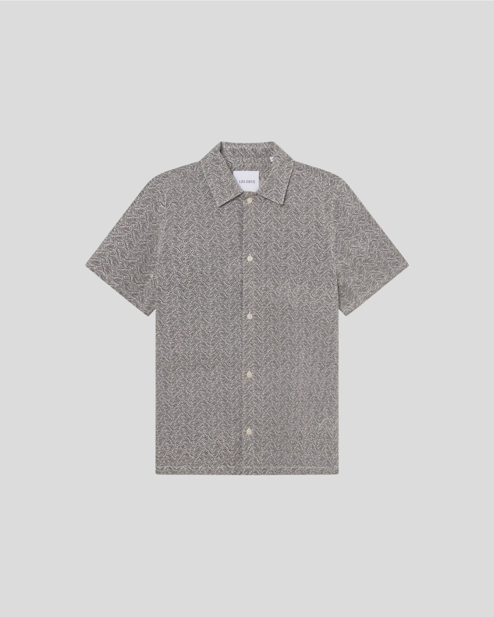 Les Deux || Lukas Check Dobby SS Shirt - Light Ivory Les Deux