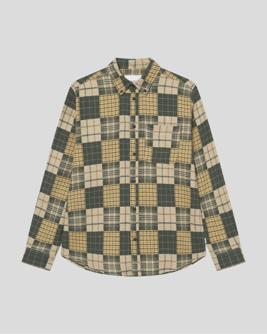 Les Deux || Kent Patchwork Check Shirt - Duffel Bag Les Deux