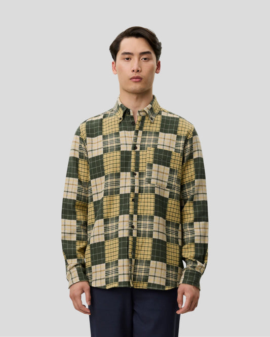 Les Deux || Kent Patchwork Check Shirt - Duffel Bag Les Deux