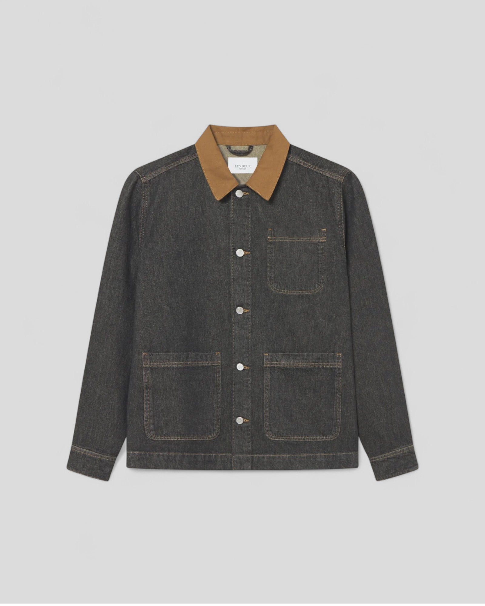 Les Deux || Layton Denim Overshirt - Black Les Deux