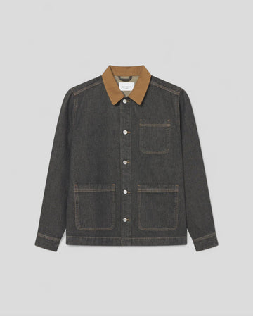Les Deux || Layton Denim Overshirt - Black Les Deux