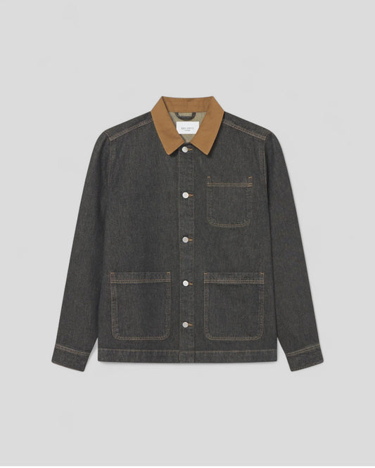 Les Deux || Layton Denim Overshirt - Black Les Deux