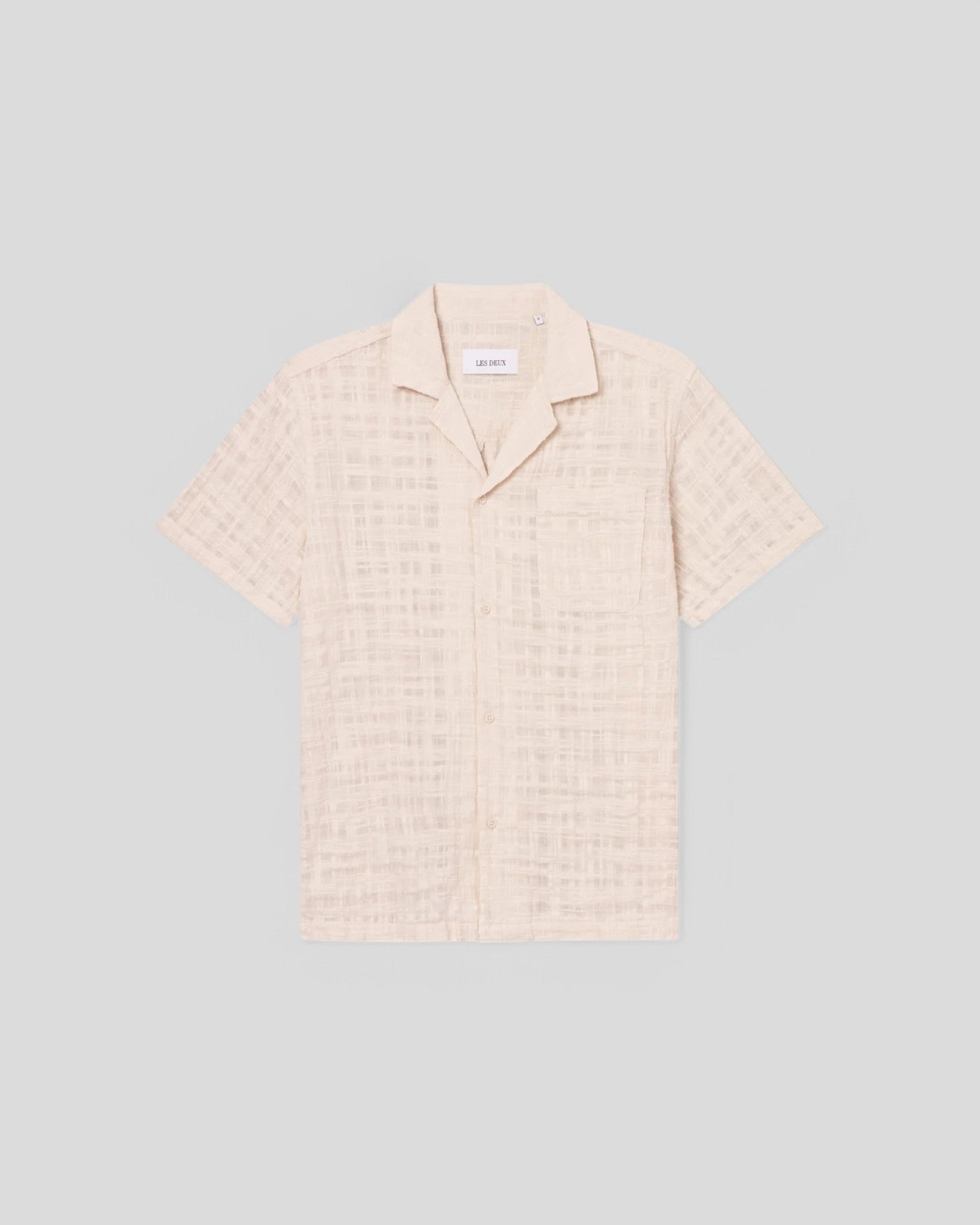 Les Deux || Lesley Slub SS Shirt 2.0 - Ivory Les Deux