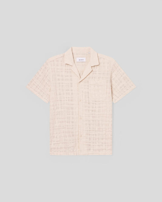 Les Deux || Lesley Slub SS Shirt 2.0 - Ivory Les Deux