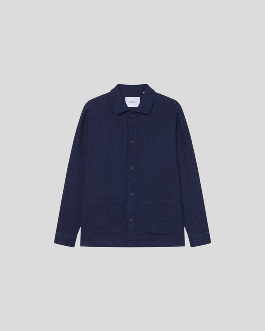 Les Deux || Milian Indigo Overshirt - Dark Navy Les Deux