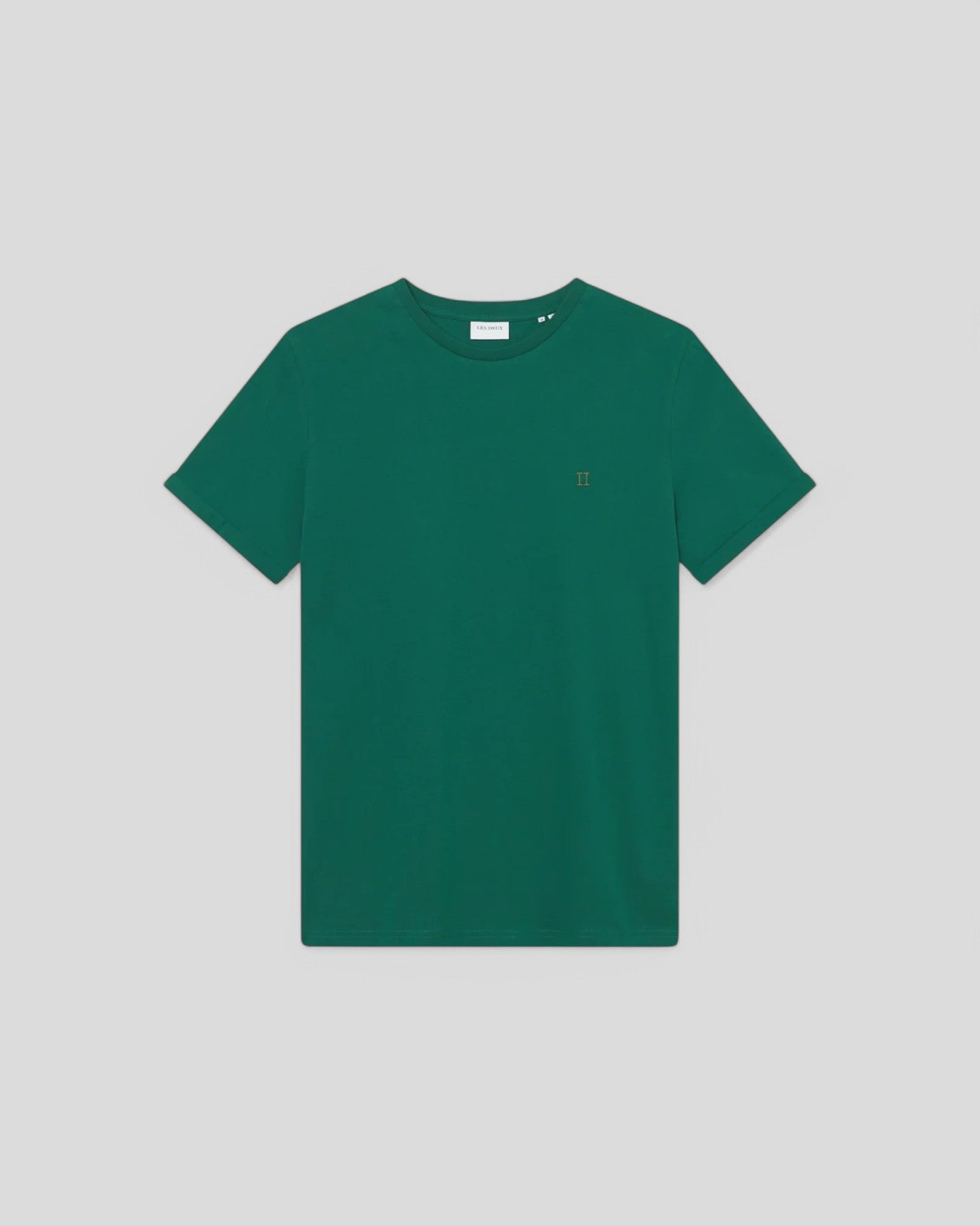 Les Deux || Norregaard Contrast T-Shirt - Evergreen Les Deux