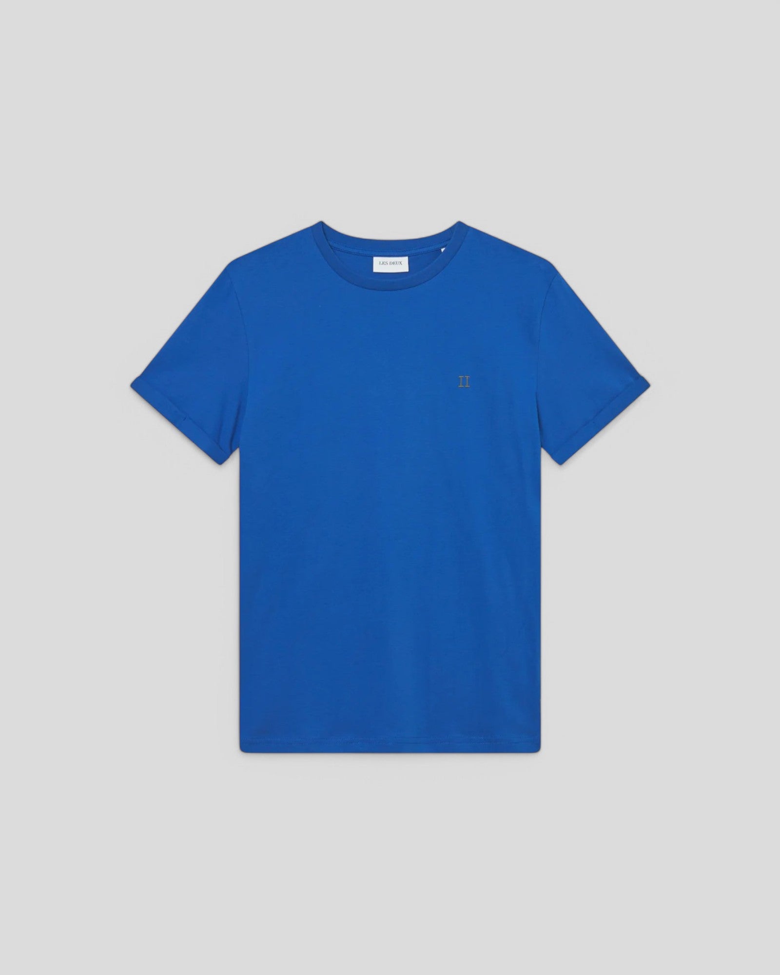 Les Deux || Norregaard Contrast T-Shirt - Blue Lolite Les Deux