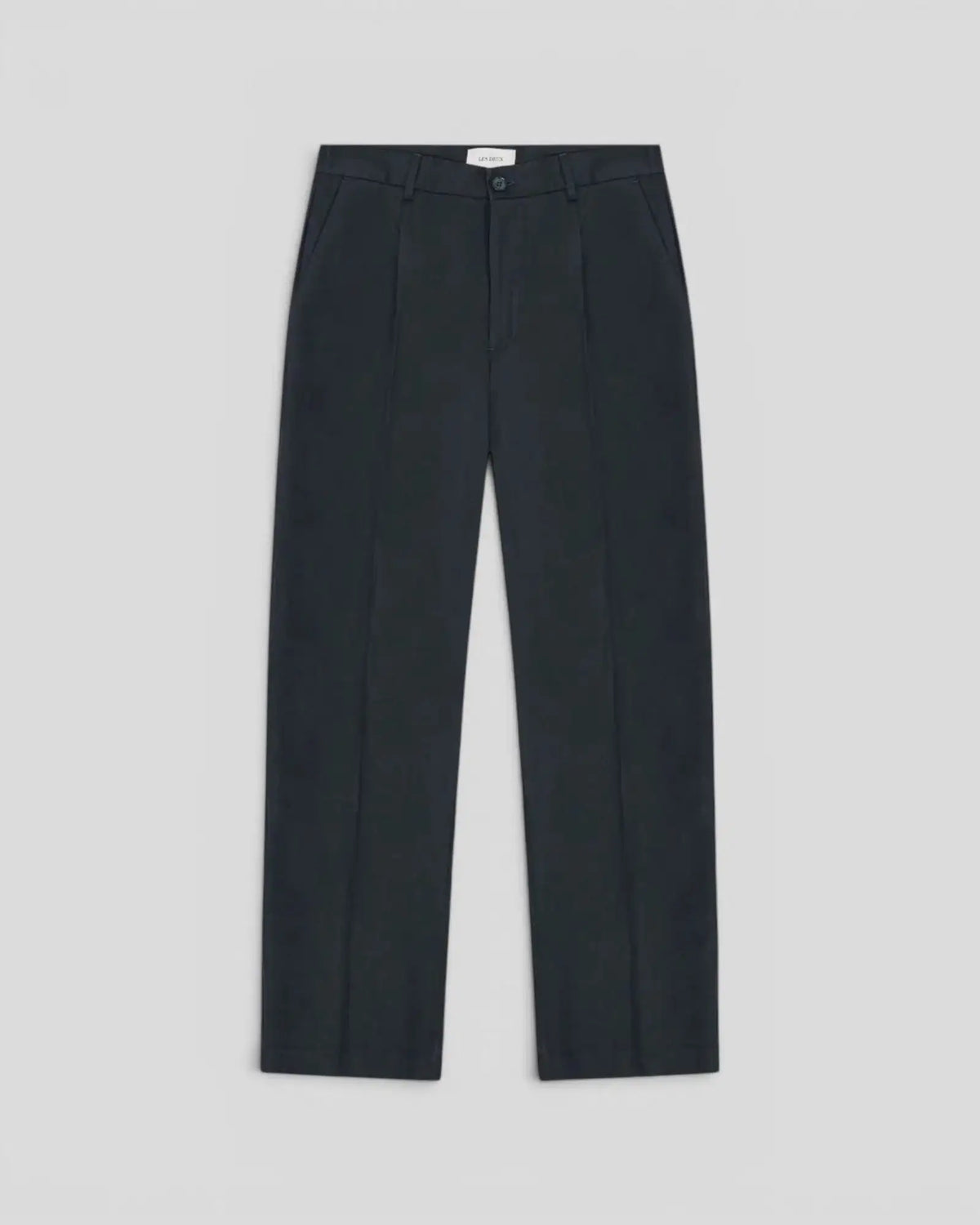 Les Deux || Pleated Twill Suit Pants - Dark Blue Night Les Deux