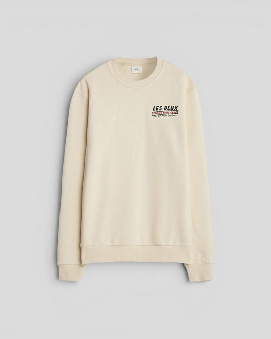 Les Deux || Record Sweatshirt - Ivory Les Deux