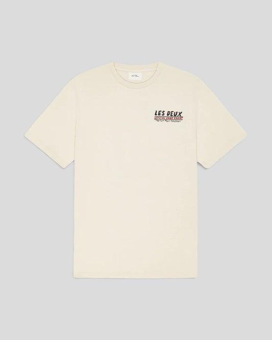 Les Deux || Record T-Shirt - Ivory Les Deux